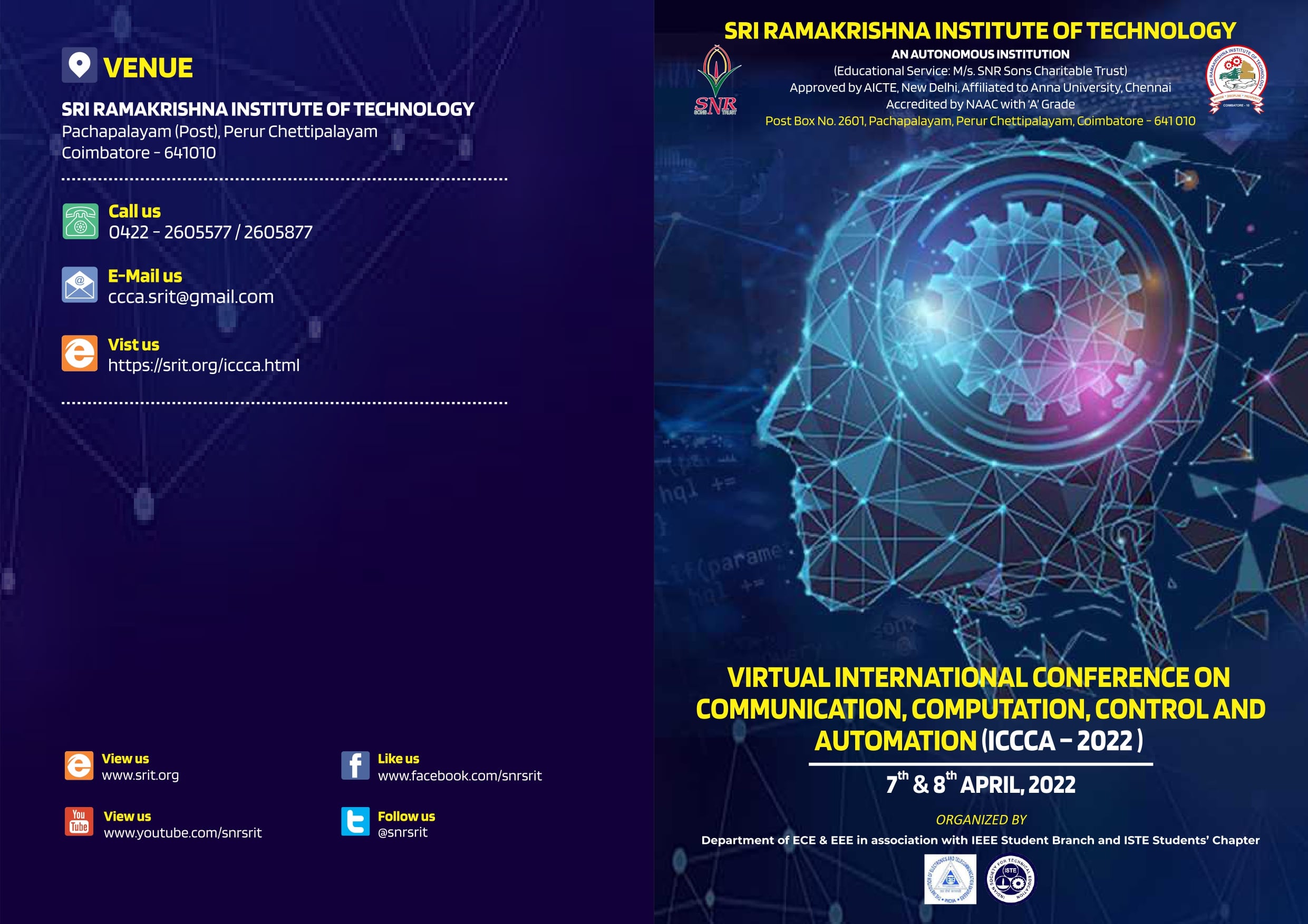 International Conference on Communication, Computation, Control and Automation ICCCA 2022